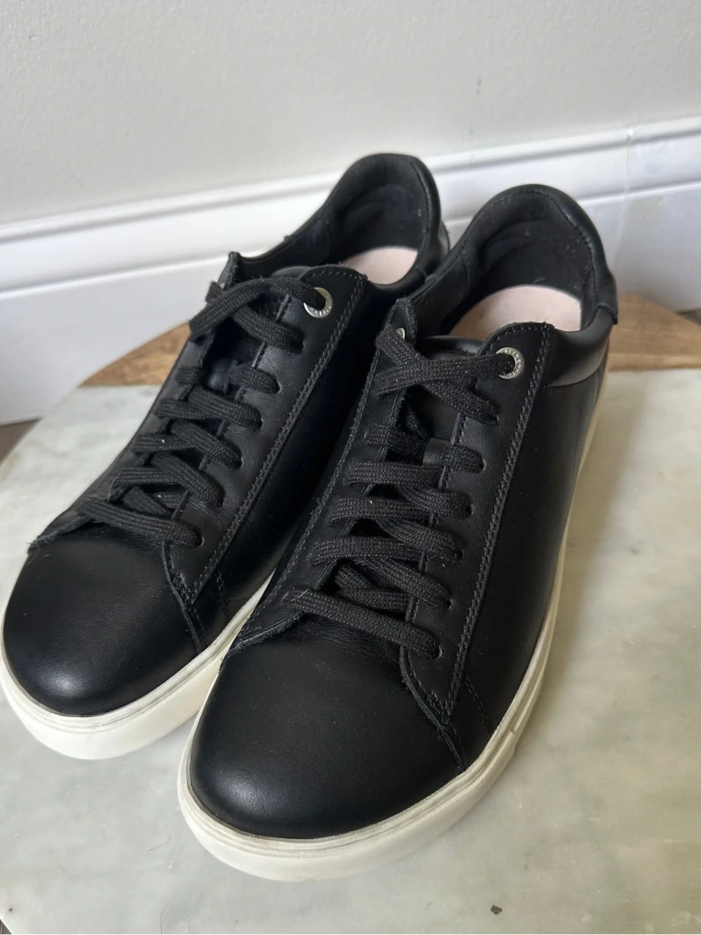 BIRKENSTOCK Bend Low Black Leather Sneakers 41